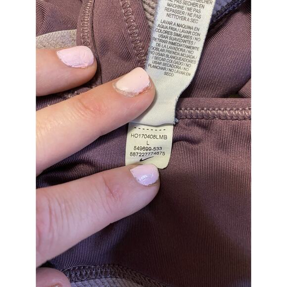 Nike Sports Bra Womens Size Large Dri Fit Athleisure Purple Lavender - Picture 3 of 5